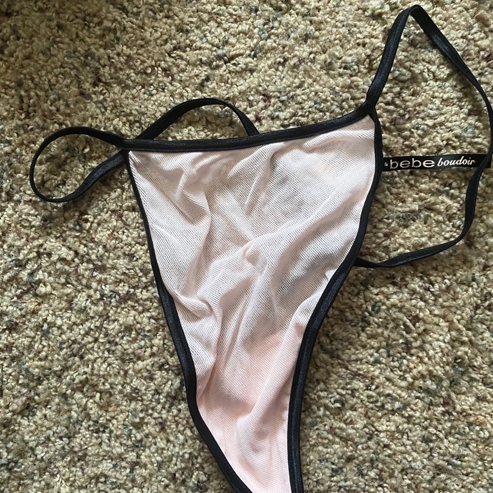 Bebe boudoir babydoll thong lace thong - Picture 7 of 8